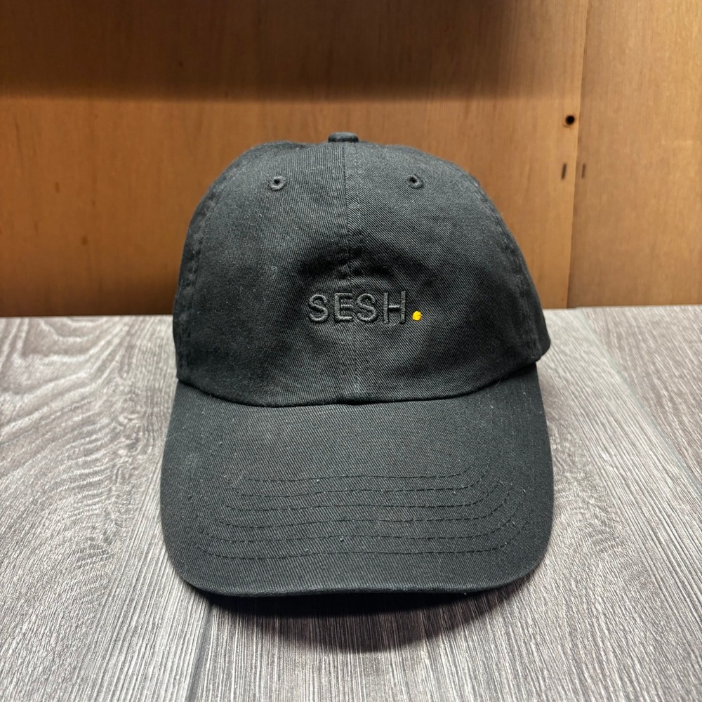 TeamSESH Deadboy Embroidered Logo Dad Hat Black Adjustable Strapback Cap Mens